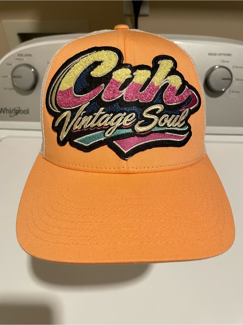 NWT Cuh Vintage Soul Branded Chenille Embroidered Snapback